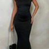 Robe longue ondulée