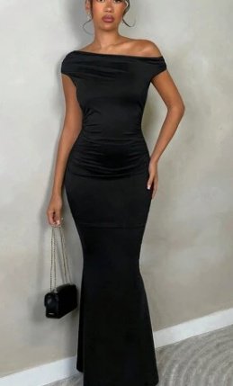 Robe longue ondulée