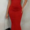 Robe longue ondulée