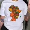 T-shirt avec motif carte Afique avatar