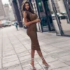 Robe décontractée sans manches