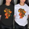 T-shirt avec motif carte Afique avatar
