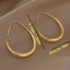 Boucles d'oreilles goutte d'eau rétro tendance