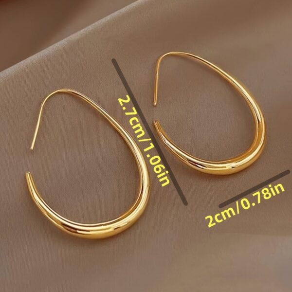 Boucles d'oreilles goutte d'eau rétro tendance