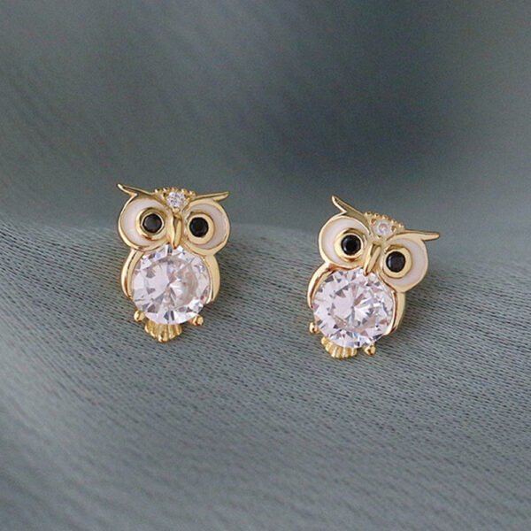 Boucles d'oreilles à tige en forme de hibou