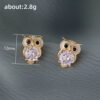 Boucles d'oreilles à tige en forme de hibou