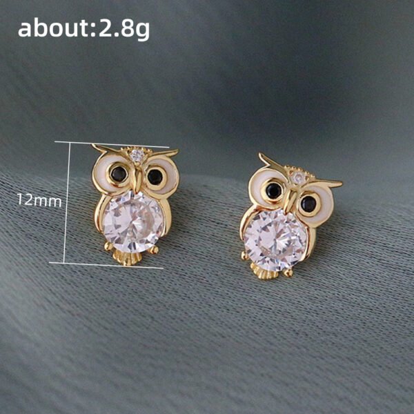 Boucles d'oreilles à tige en forme de hibou