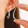Boucles d'oreilles goutte d'eau rétro tendance