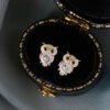 Boucles d'oreilles à tige en forme de hibou