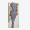 Robe longue ondulée