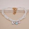 Collier de perles avec nœud papillon en opale
