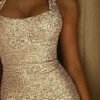 Robe sexy à dos nu