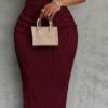 Robe longue ondulée