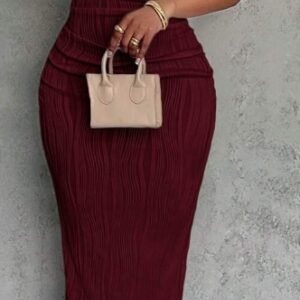 Robe longue ondulée