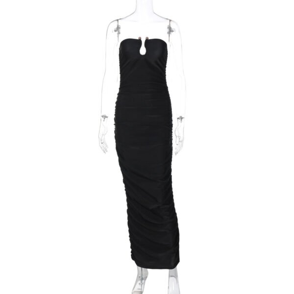 Robe à col en V