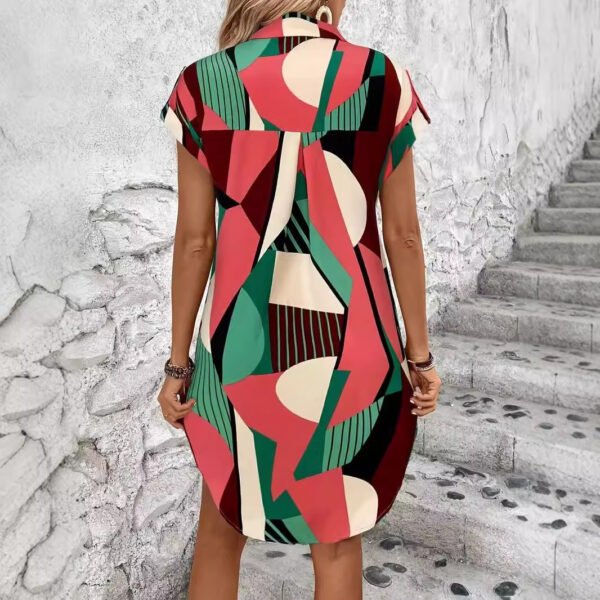 Robe imprimée géométrique