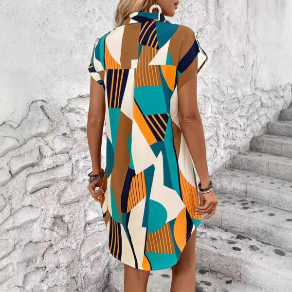 Robe imprimée géométrique