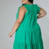 Robe uni de grande taille