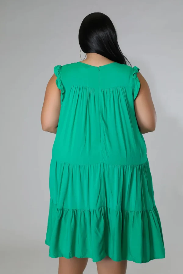 Robe uni de grande taille